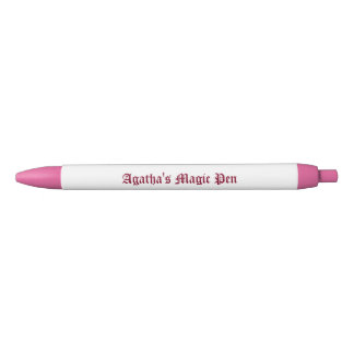 Noir Stylo cadeau de l'auteur, personnalisable, rose,