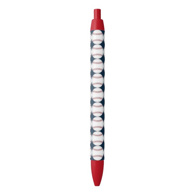 Noir Stylo Cadeau d'Écriture Sportive de Baseball (devant Vertical)