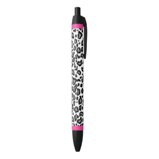 Noir Stylo Cadeau pour Enseignant avec Impression Léopa