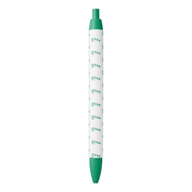 Noir Stylo - Cannes de bonbon vertes (devant Vertical)