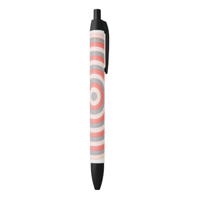Noir Stylo Cercles Concentrés (Bas (Vertical))