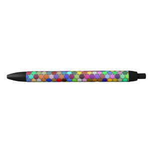 Noir Stylo Cercles Emballés