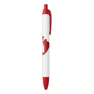 Noir Stylo Chat Rouge