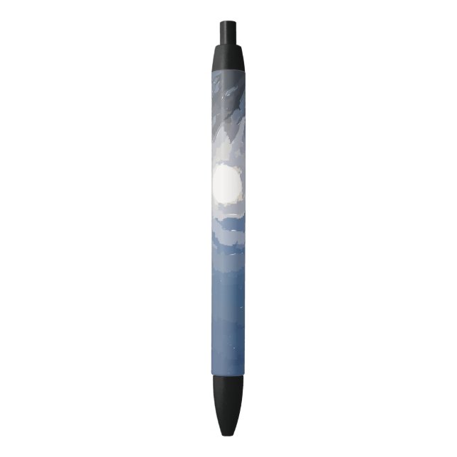 Noir Stylo ciel bleu (devant Vertical)