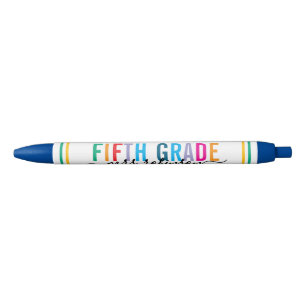Noir Stylo coloré pour enseignant de cinquième année av