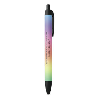 Noir Stylo - Couleurs arc-en-ciel pour personnaliser