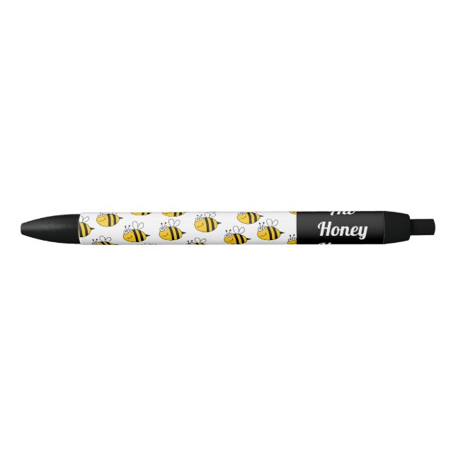 Noir Stylo d'abeille de miel (Devant)