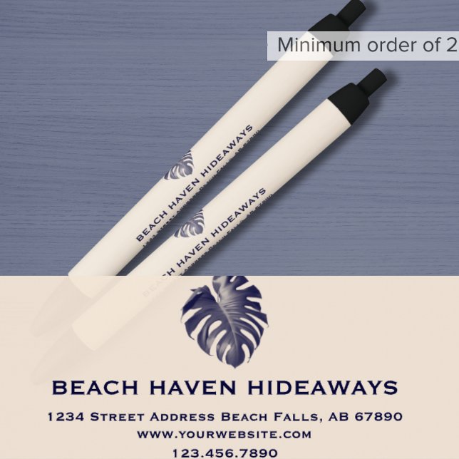 Noir Stylo d'accueil Monstera Leaf (Créateur téléchargé)