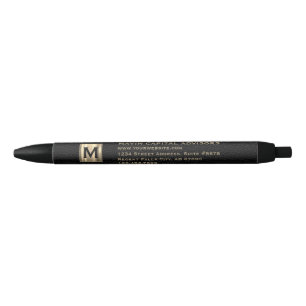 Noir Stylo d'affaires Gold Personnalisé