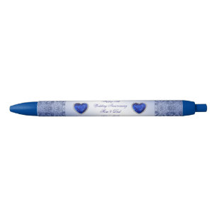 Noir Stylo d'anniversaire de mariage de saphir