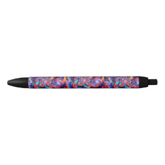 Noir Stylo d'art fractal vibrant