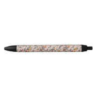 Stylo de base en couleur florale Boho Rose poussié