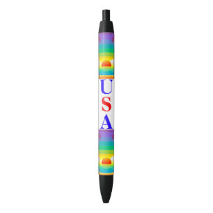 Noir Stylo De Bord De Mer Usa Sunset