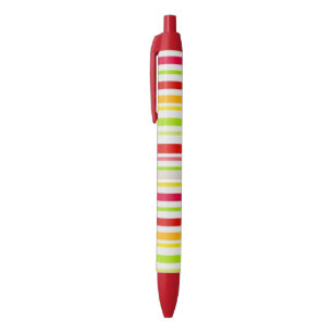 Noir Stylo de bureau et stylo de l'école Bright Stripes