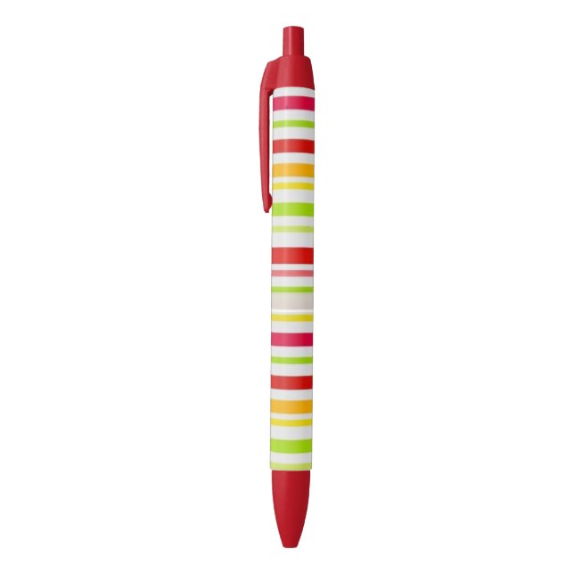 Noir Stylo de bureau et stylo de l'école Bright Stripes (Haut (Vertical))