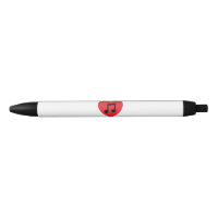 Stylo de coeur de note de musique