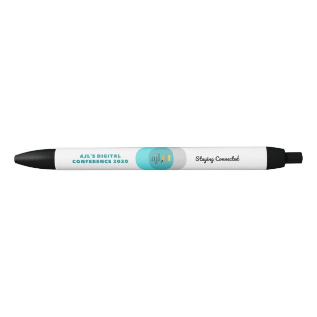 Noir Stylo de conférence numérique AJL 2020 (Devant)