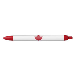 Noir Stylo de feuille d'érable du Canada