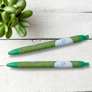 Noir Stylo de golf à bille Monogram Golfer's Green Pen