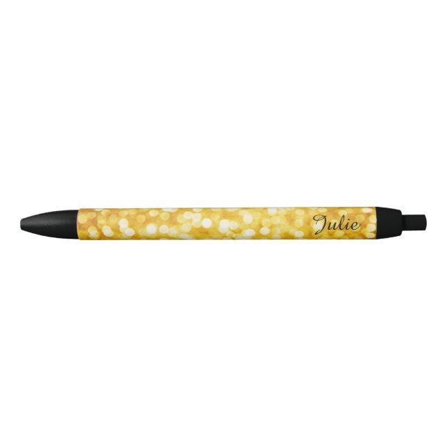 Noir Stylo de golf moderne (Devant)