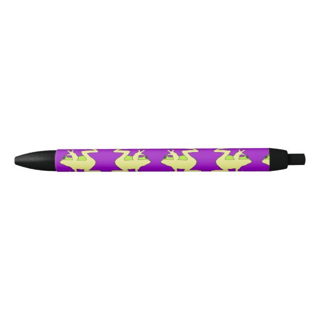 Noir Stylo de grenouilles de fenêtre (Devant)