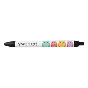 Noir Stylo de hibou