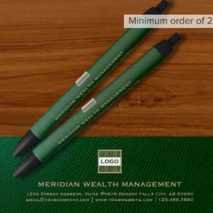 Noir Stylo de logo personnalisé