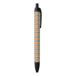 Noir Stylo de motif d'armure d'arc-en-ciel