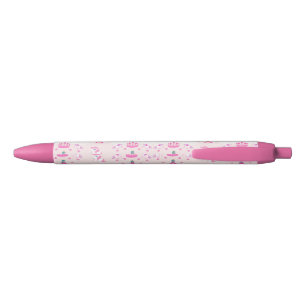 Noir Stylo de motif de princesse et de château