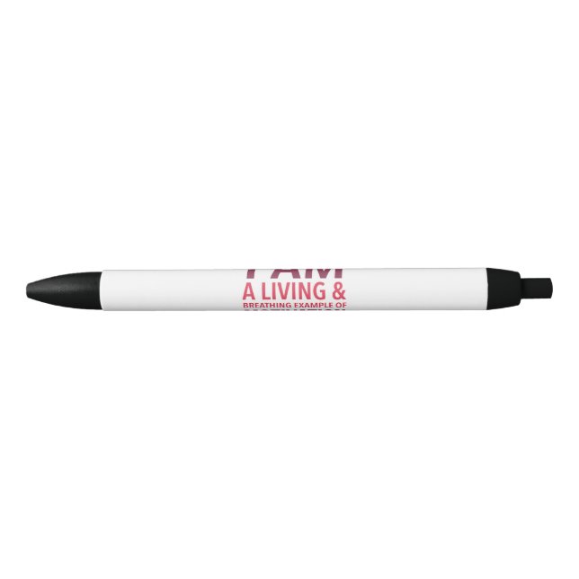 Noir Stylo de motivation typographique (Devant)