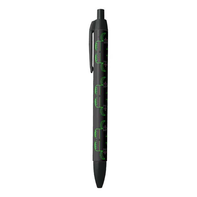 Noir Stylo de nouveauté Vénus Quirky (Haut (Vertical))