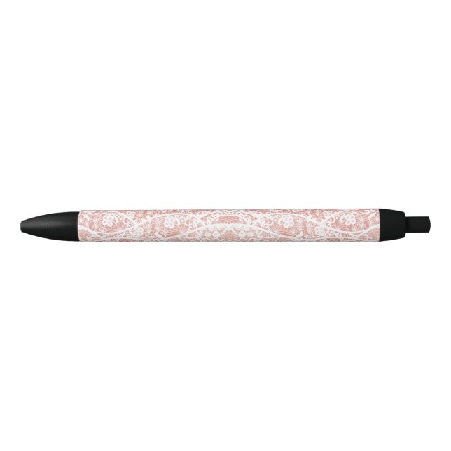 Noir Stylo de pêche en dentelle blanche Faux avec fleur (Devant)