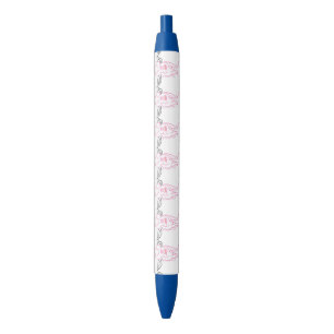 Noir Stylo de porc rose et blanc de vol