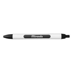 Noir Stylo de propriétés blanches personnalisées Ét