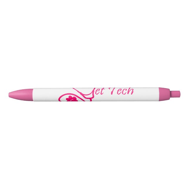 Noir stylo de rose de technologie de vétérinaire (Devant)
