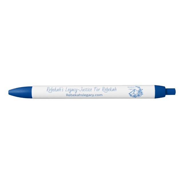 Noir Stylo de sensibilisation à l'héritage de Rebekah (Devant)