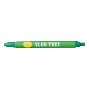 Noir Stylo de sport de balle jaune personnalisé   Ajou