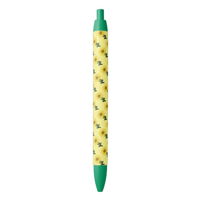 Noir Stylo de tournesol de patchwork (devant Vertical)