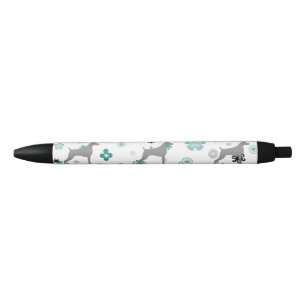 Noir Stylo de Weimaraner (placez de 2)