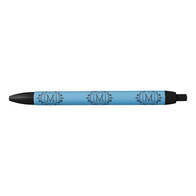 Noir Stylo décoratif "M" (Devant)