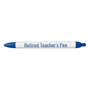 Noir Stylo d'écriture de l'enseignant à la retraite
