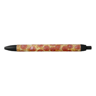 Noir Stylo d'écriture de pizza