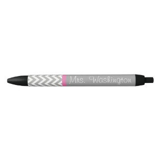 Noir Stylo d'écriture pour enseignant rose et gris