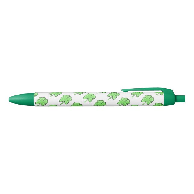 Noir Stylo d'écriture shamrock (Haut)