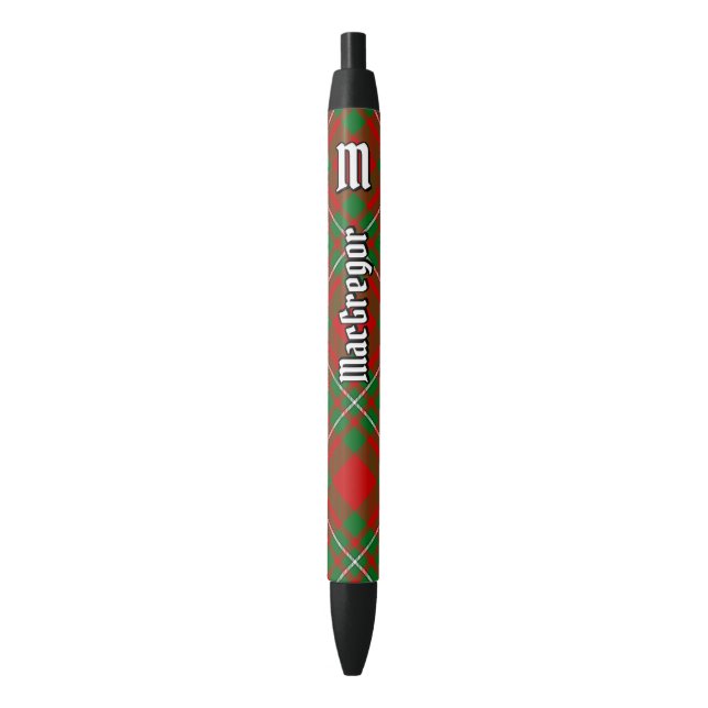 Noir Stylo d'encre Clan Gregor Tartan (devant Vertical)