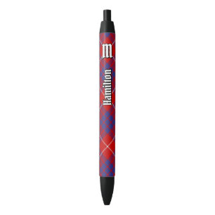 Noir Stylo d'encre Clan Hamilton Red Tartan