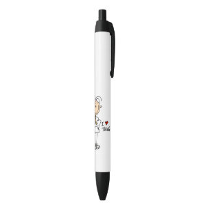 Noir Stylo d'encre de tennis d'amour de la femelle I