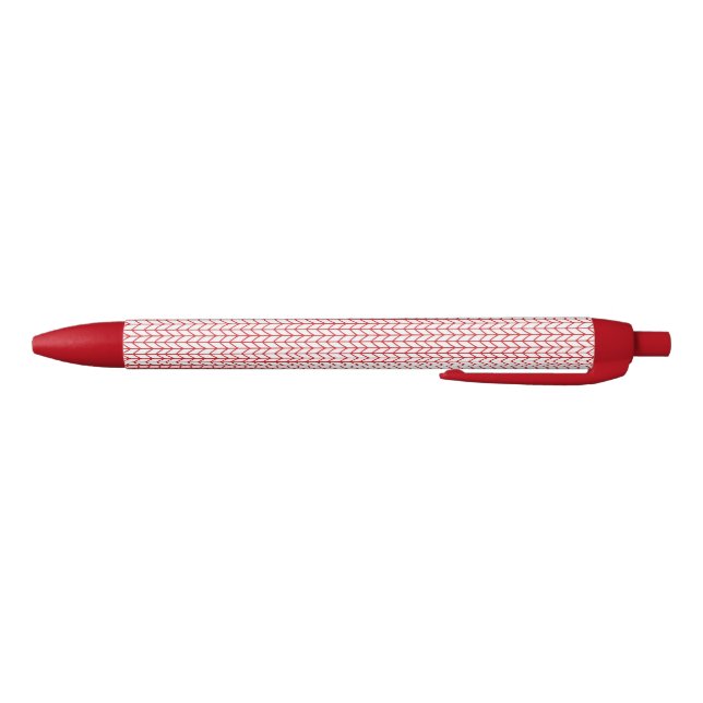 Noir Stylo d'encre KNIT DE LIGNE ROUGE (Bas)
