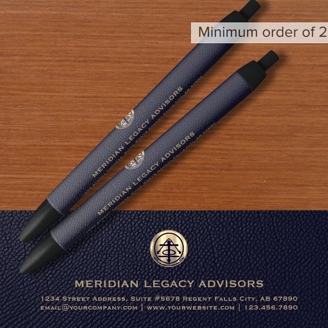 Noir Stylo d'encre logo sophistiqué (Créateur téléchargé)