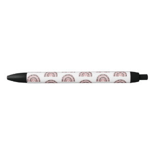 Noir Stylo d'encre noire à arc-en-ciel bleu